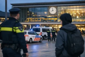 Politie zoekt jongen na melding van bedreiging op Stationsplein in Eindhoven